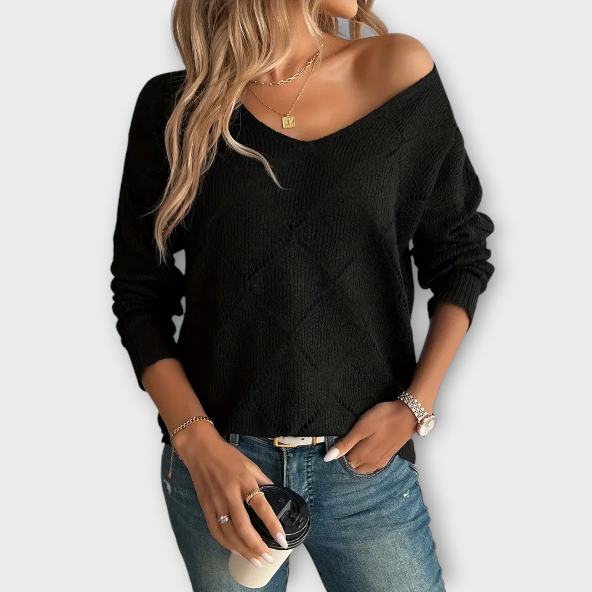 Evers – Swobodny i elegancki sweter damski