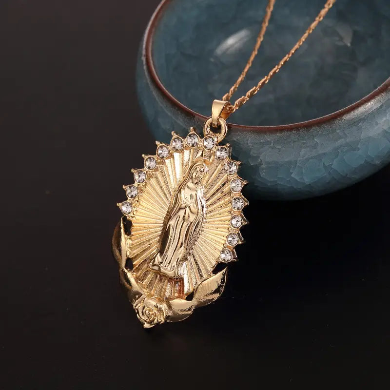 Necklace with Virgin Mary Pendant
