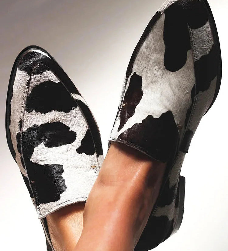 Bogna - Buty we wzór krowiej skóry