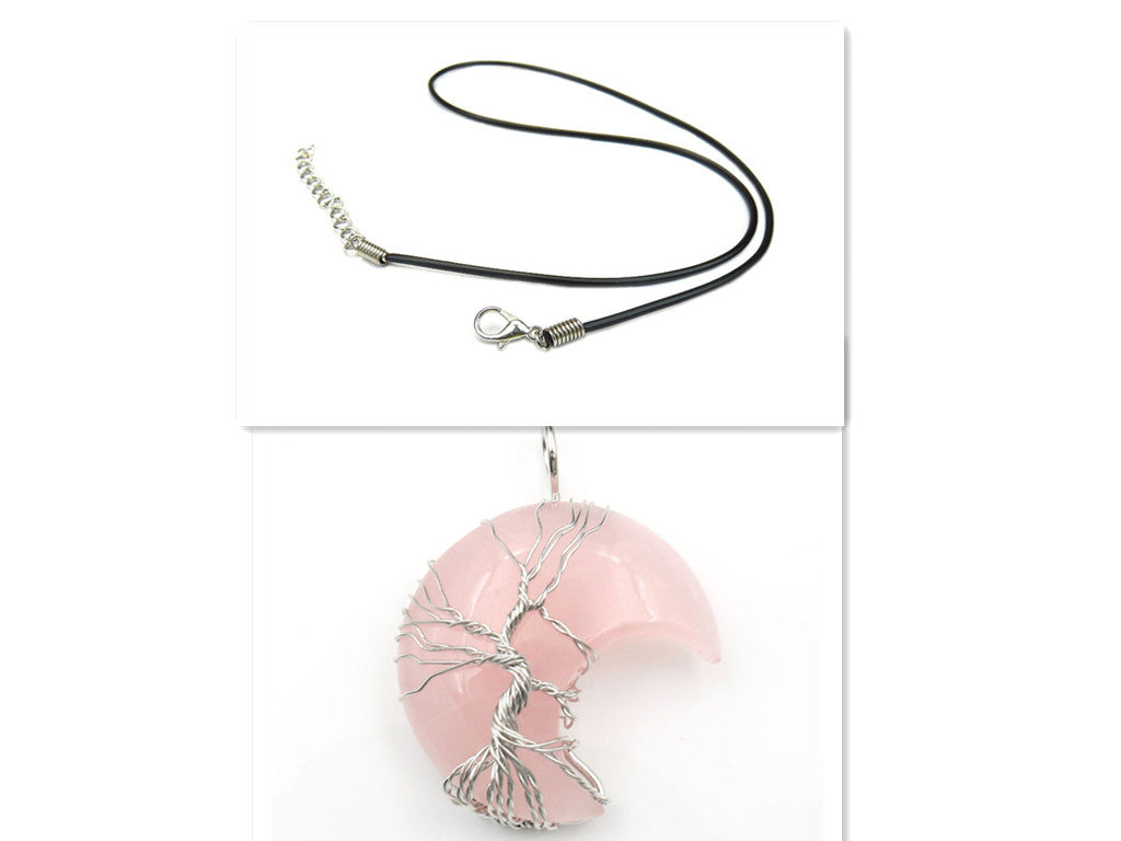 Necklace with Tree of Life Pendant in Moonstone Accessories
