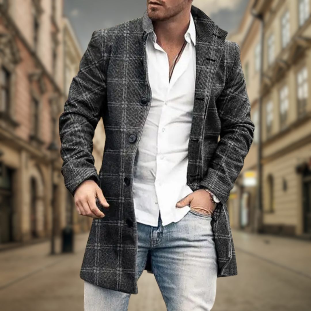 Jacek - Elegancki Płaszcz Męski