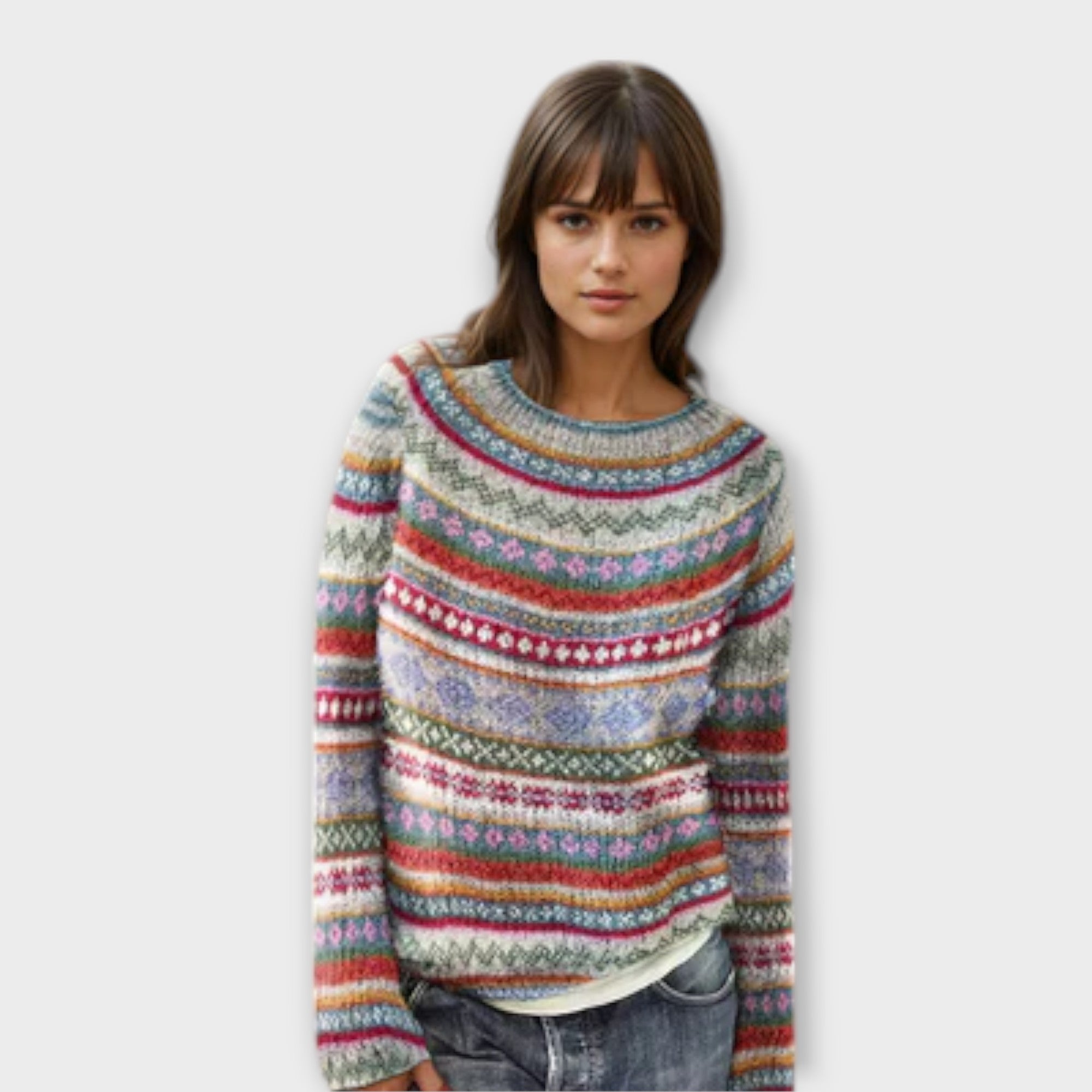 Manonin – Miękki i stylowy sweter w paski