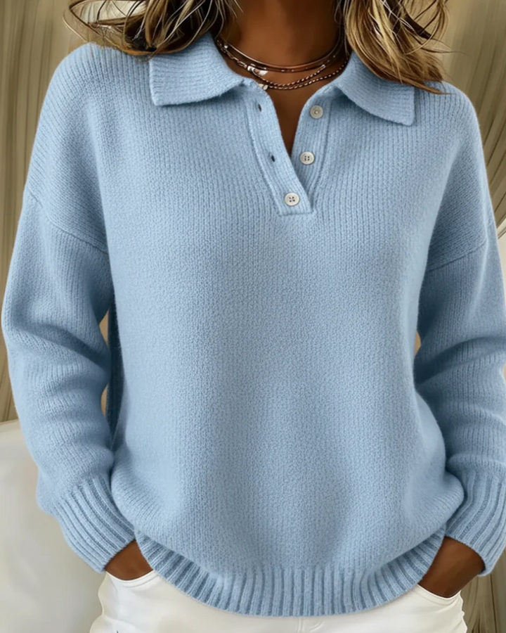 Sweter Anna – Miękki Sweter Polo