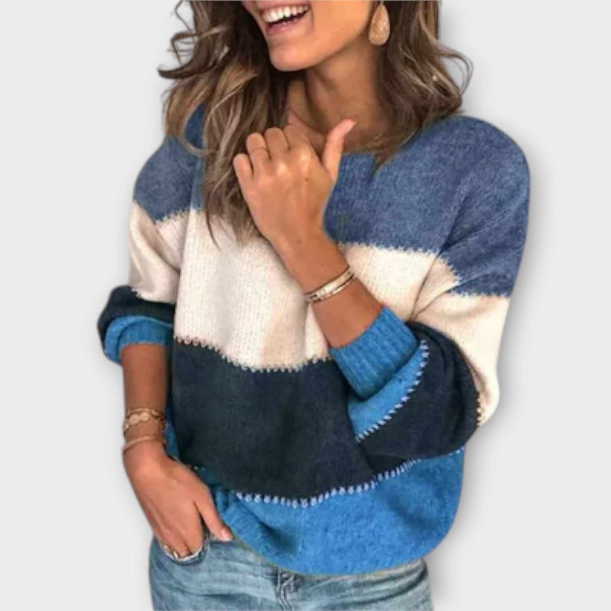 Elisa – Retro sweter damski, miękki i przytulny
