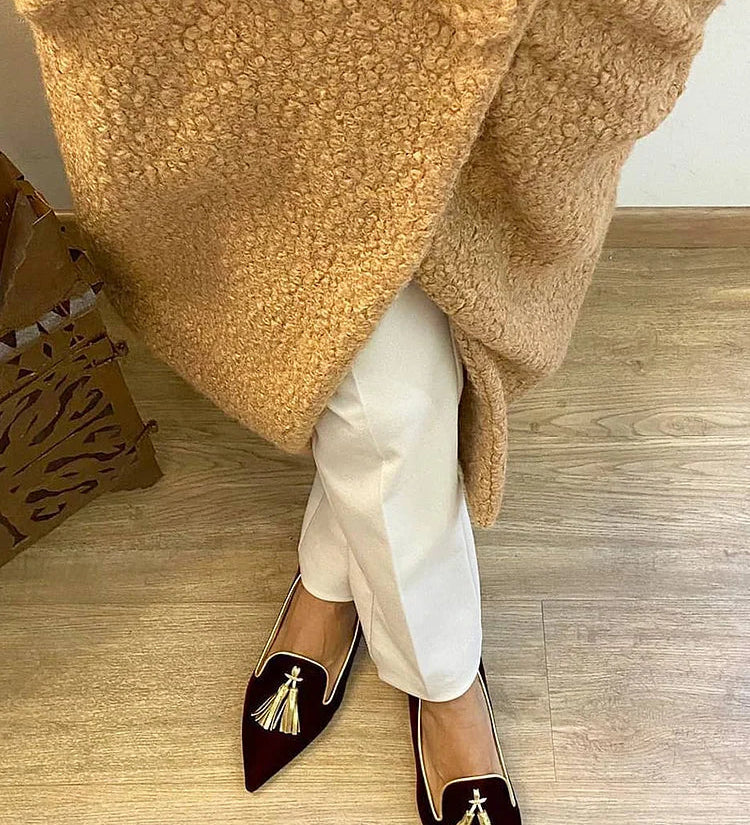Paulina - Mokasyny z frędzlami w stylu boho