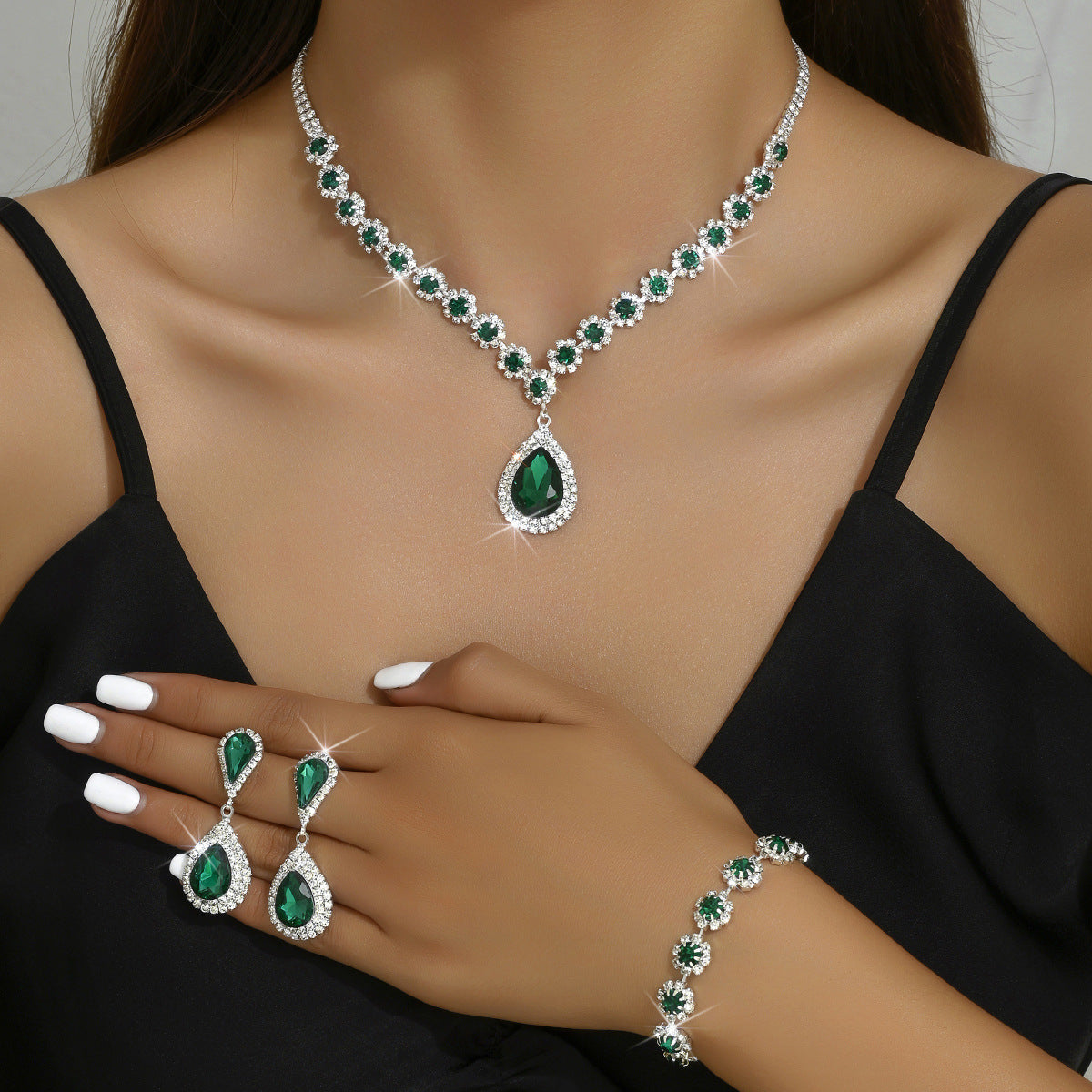 Three-Piece Bridal Jewellery Set