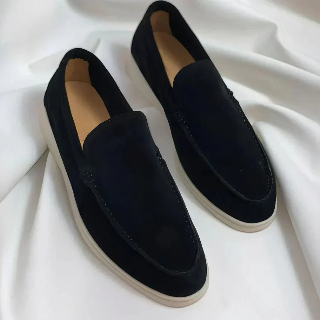 Eleganckie mokasyny z zamszu