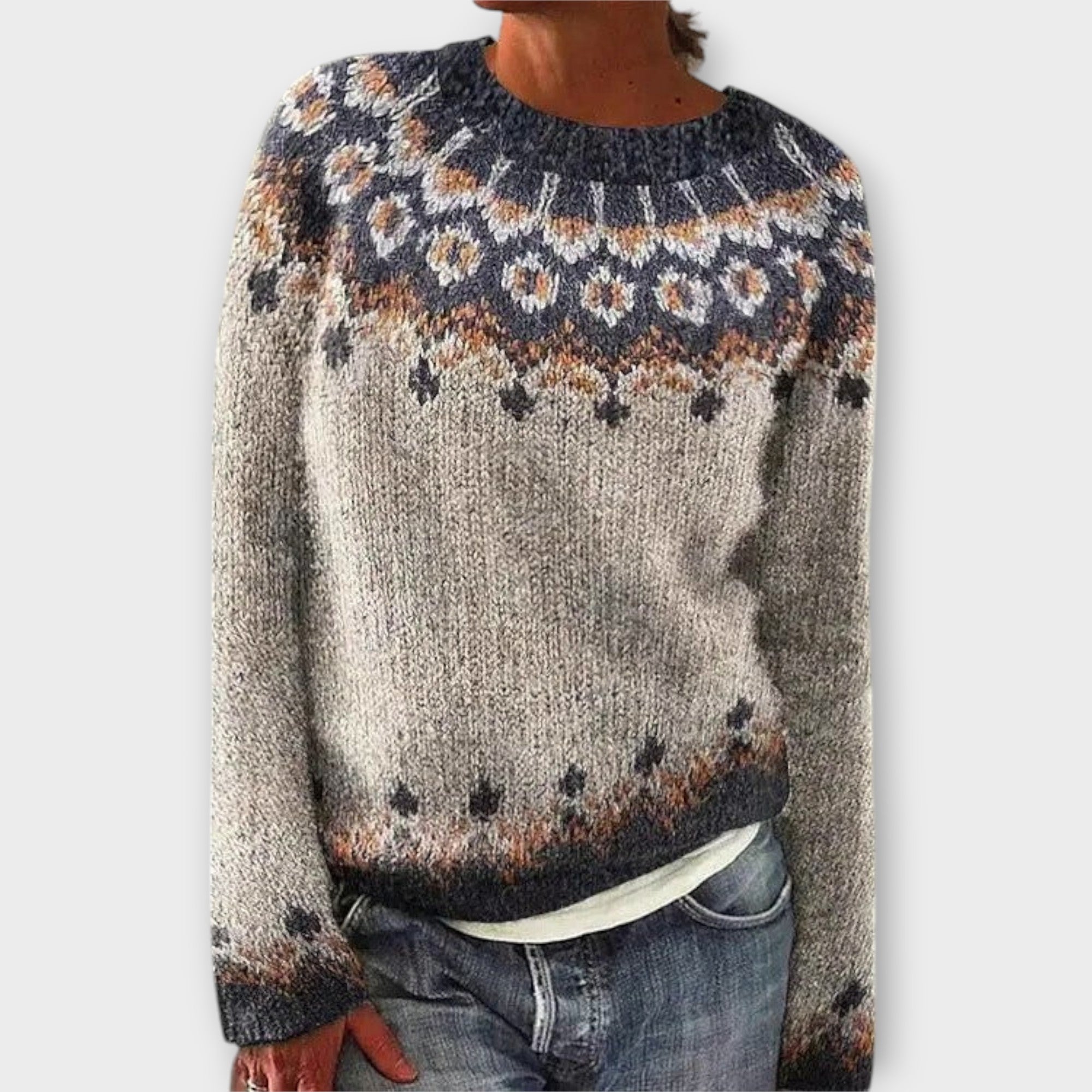 Devyn – swobodny i przytulny sweter w stylu retro