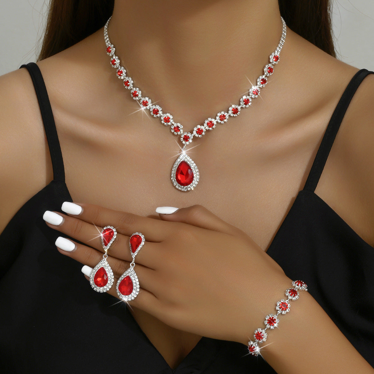 Set of Three Bridal Jewellery Pieces