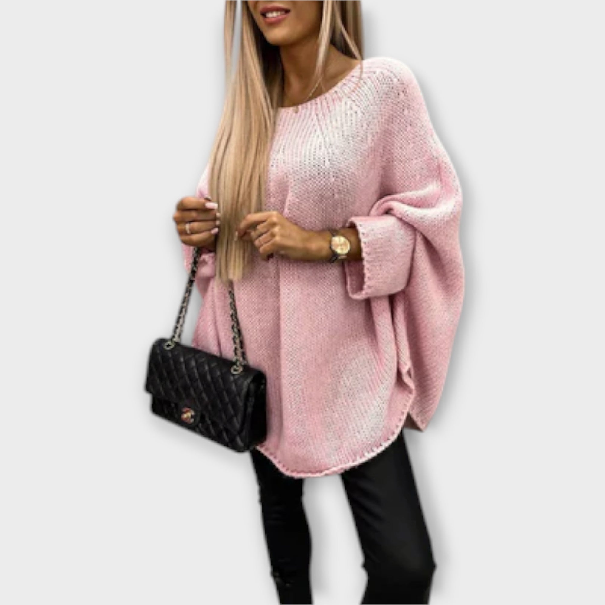 Isabelle – Stylowy damski sweter z okrągłym dekoltem