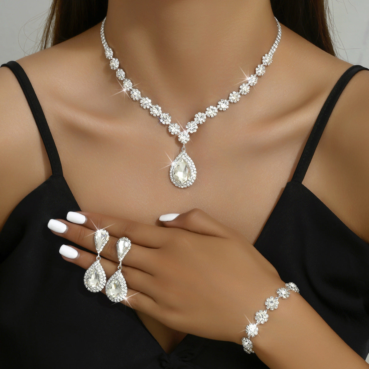 Set of Three Bridal Jewellery Pieces