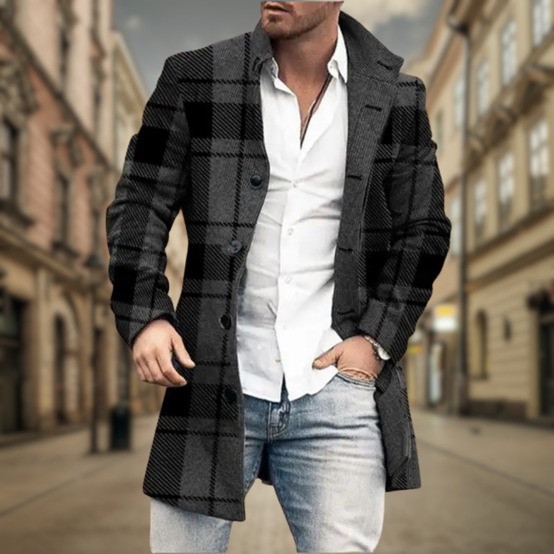 Jacek - Elegancki Płaszcz Męski