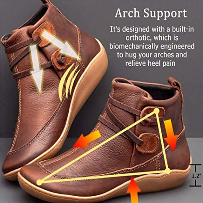 Tiana – Miękkie Wegańskie Botki Ortopedyczne