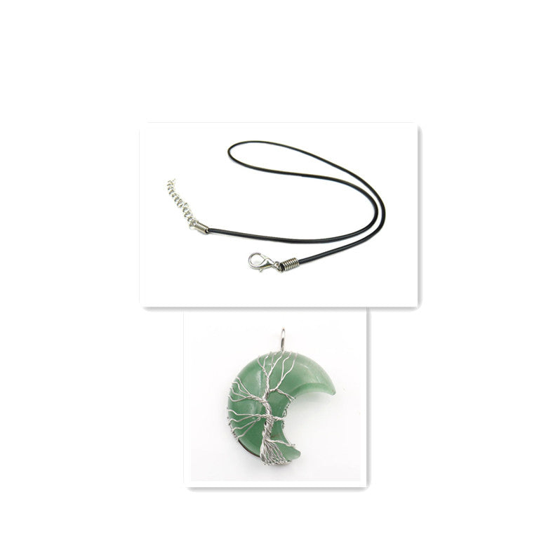 Necklace with Tree of Life Pendant in Moonstone Accessories