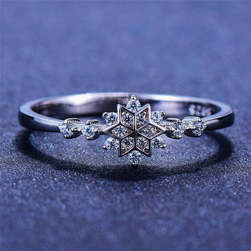 Snowflake Silver Ring