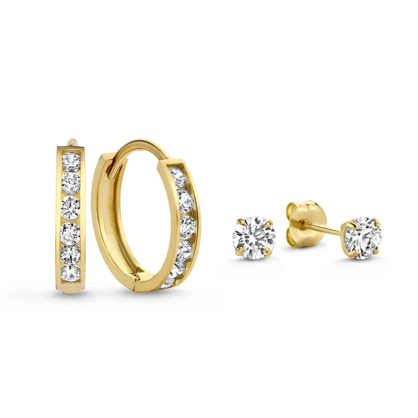 Dara Brillane Earring Set with Stones