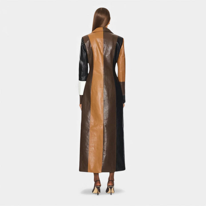 Michalina - Długi płaszcz patchworkowy