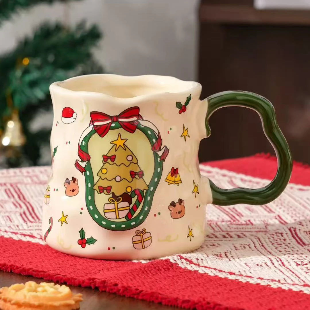 Керамична коледна чаша