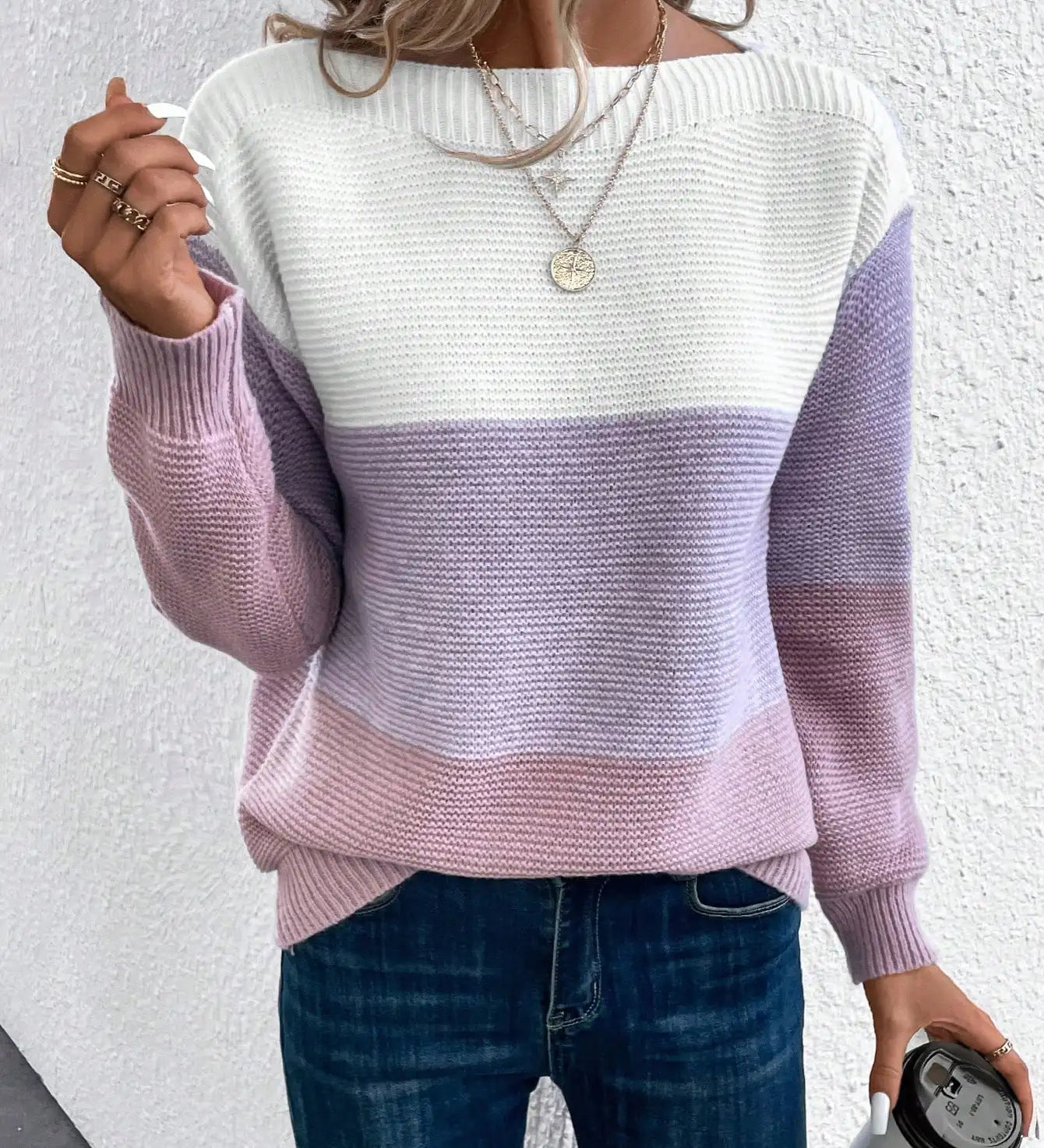 Jadwiga | Przytulny Sweter Ombre