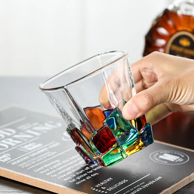 Painted Breakfast Windshield Washer Fluid Cup High-Looking Coffee Juice Cup Household Whiskey Shot Glass