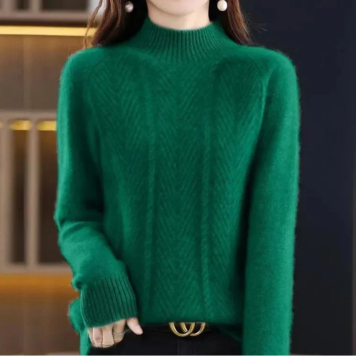 Angelika | Kaszmirowy Sweter Teksturowany