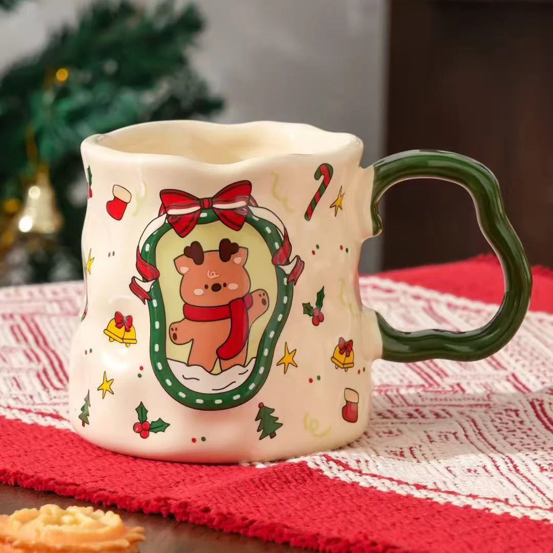 Керамична коледна чаша