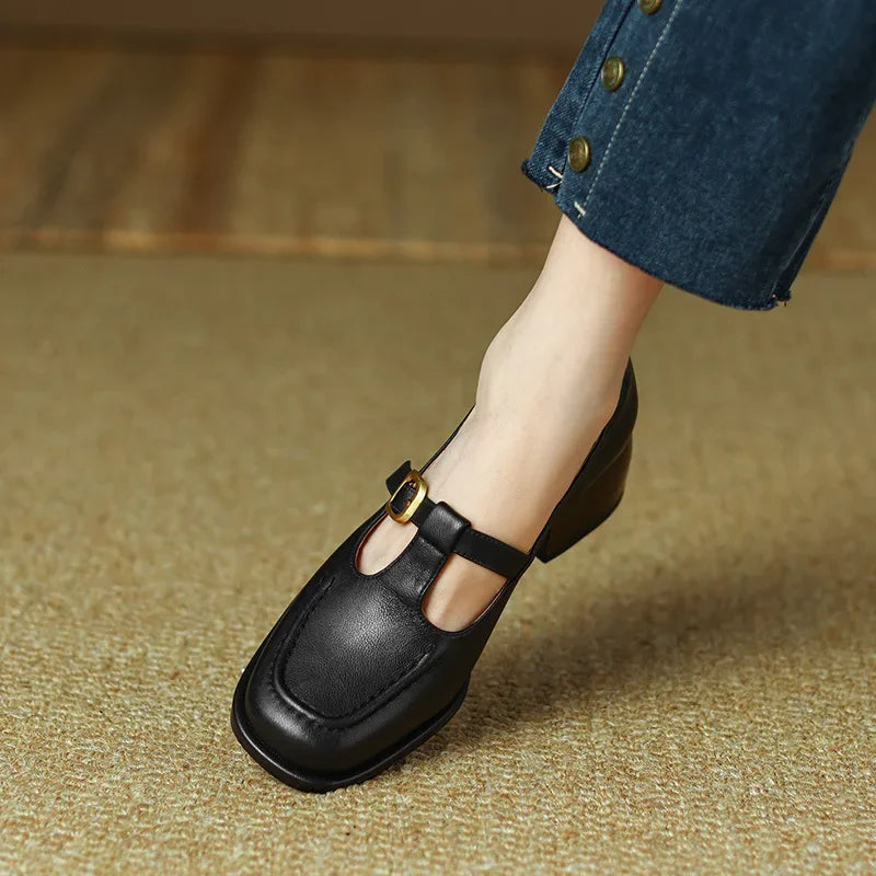 Emilia – Buty T-Steg w stylu vintage