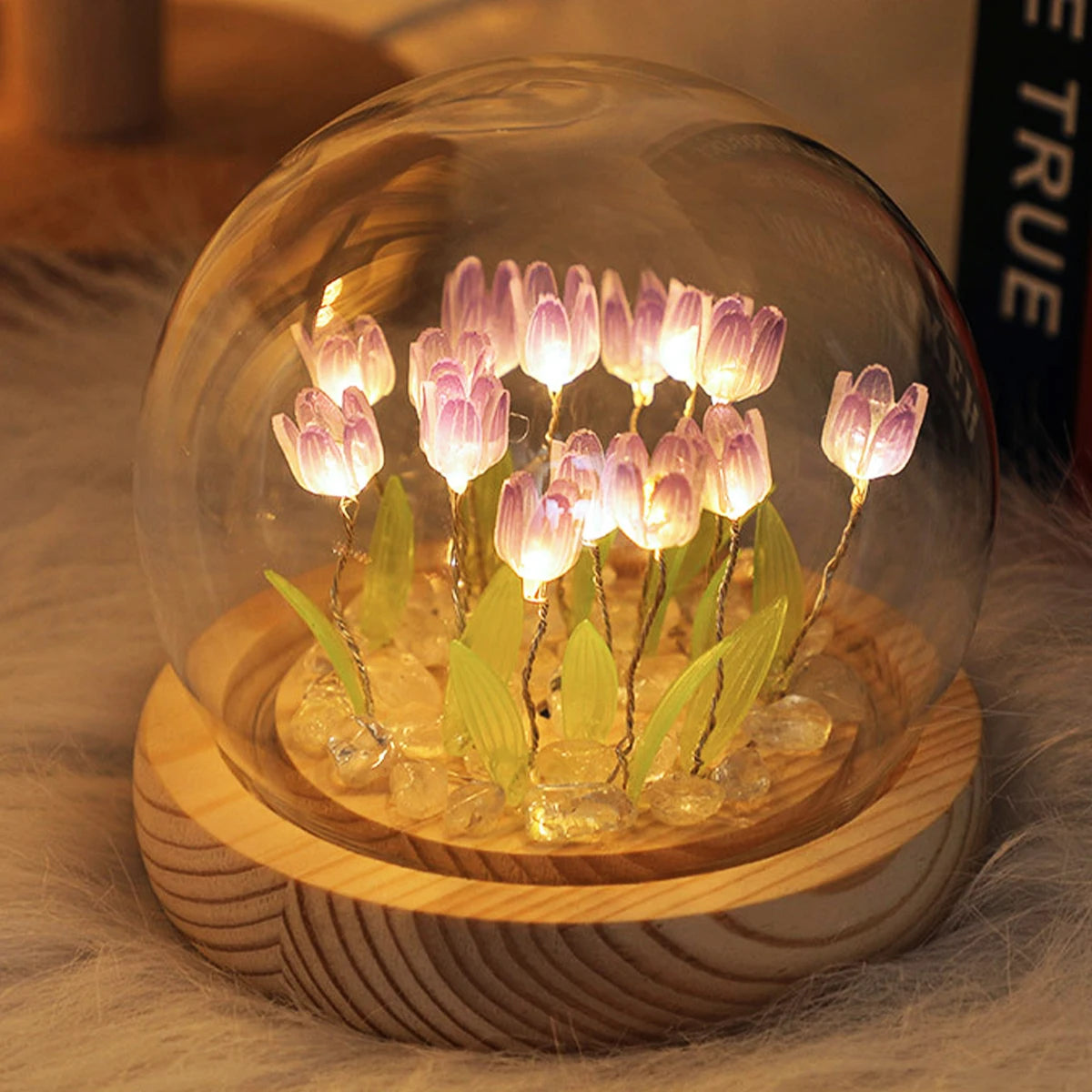10/20 Stuks Tulp Nachtlampje Batterij-aangedreven Tulp Bloem Tafellamp DIY Simulatie Tulp LED Nachtlampje Handgemaakte Nachtkastje licht