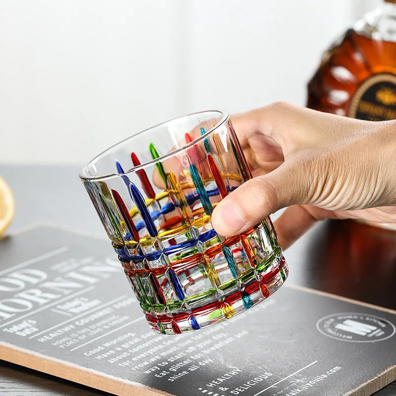 Painted Breakfast Windshield Washer Fluid Cup High-Looking Coffee Juice Cup Household Whiskey Shot Glass