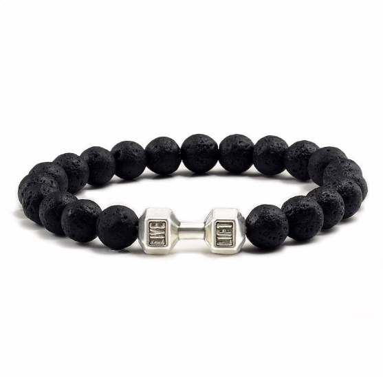 Aromatherapy Bracelet with Lava Stones