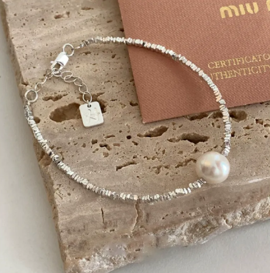 Square Bracelet Silver Love
