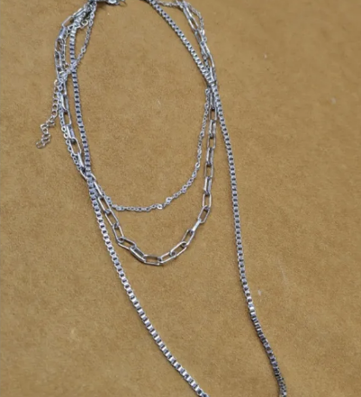 Three-Layer Stainless Steel Necklace