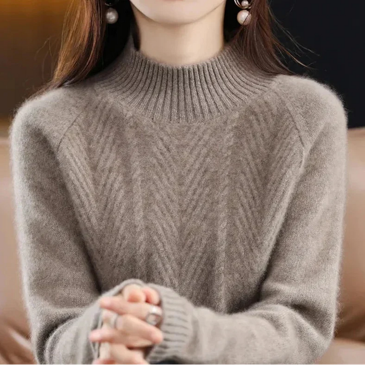 Angelika | Kaszmirowy Sweter Teksturowany