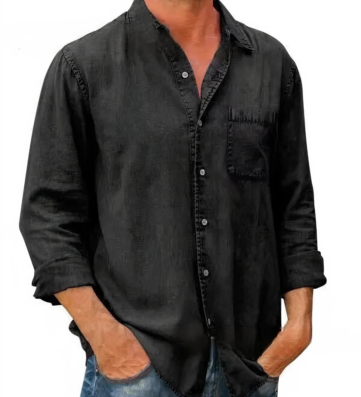 Angél - Długa Koszula z Denimu