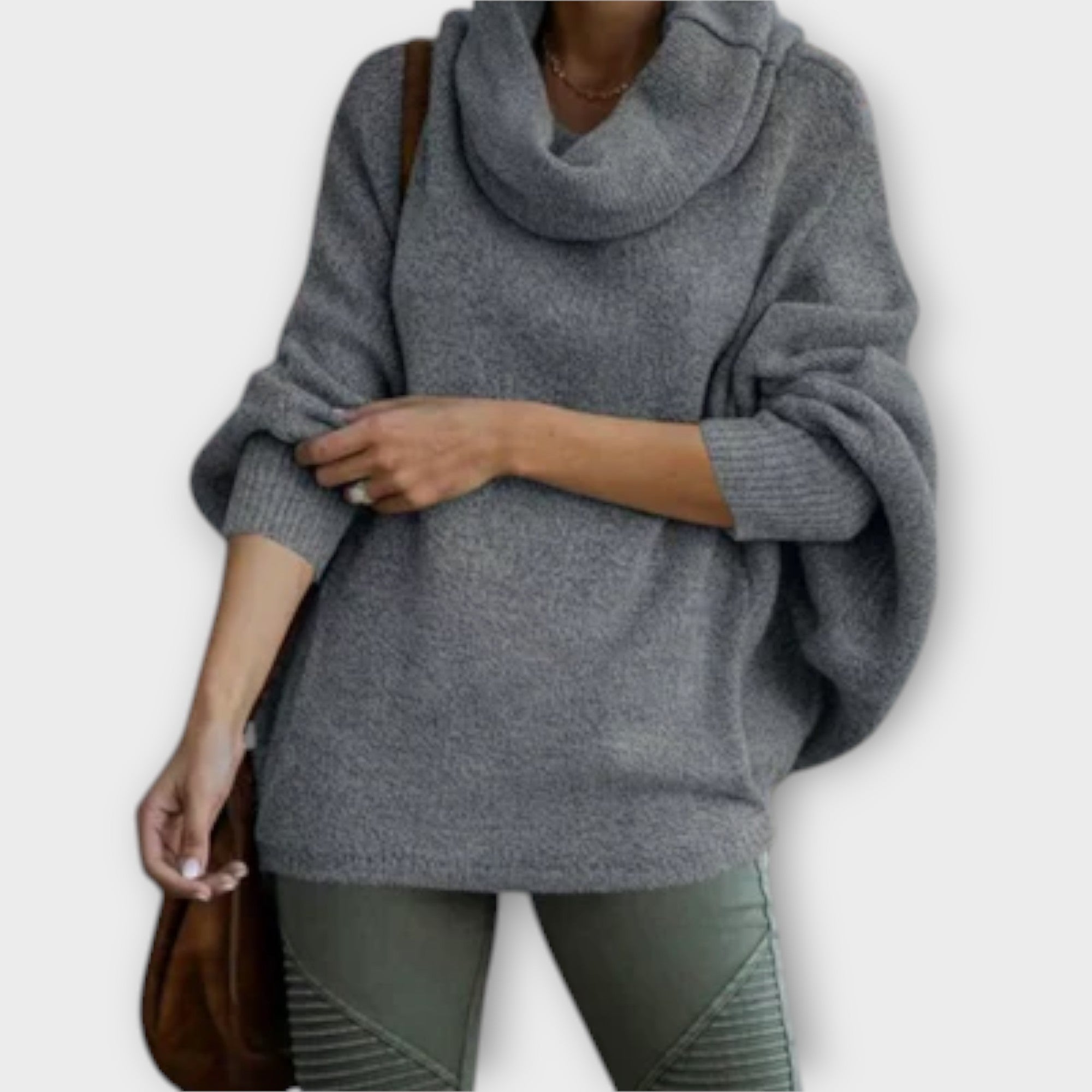 Ulrike – Elegancki damski sweter w stylu „tortoiseshell”