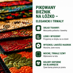 Pikowany bieżnik na łóżko – elegancki i trwały.
