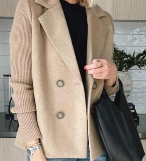 Nita - Eleganter Blazer mit Strickärmeln