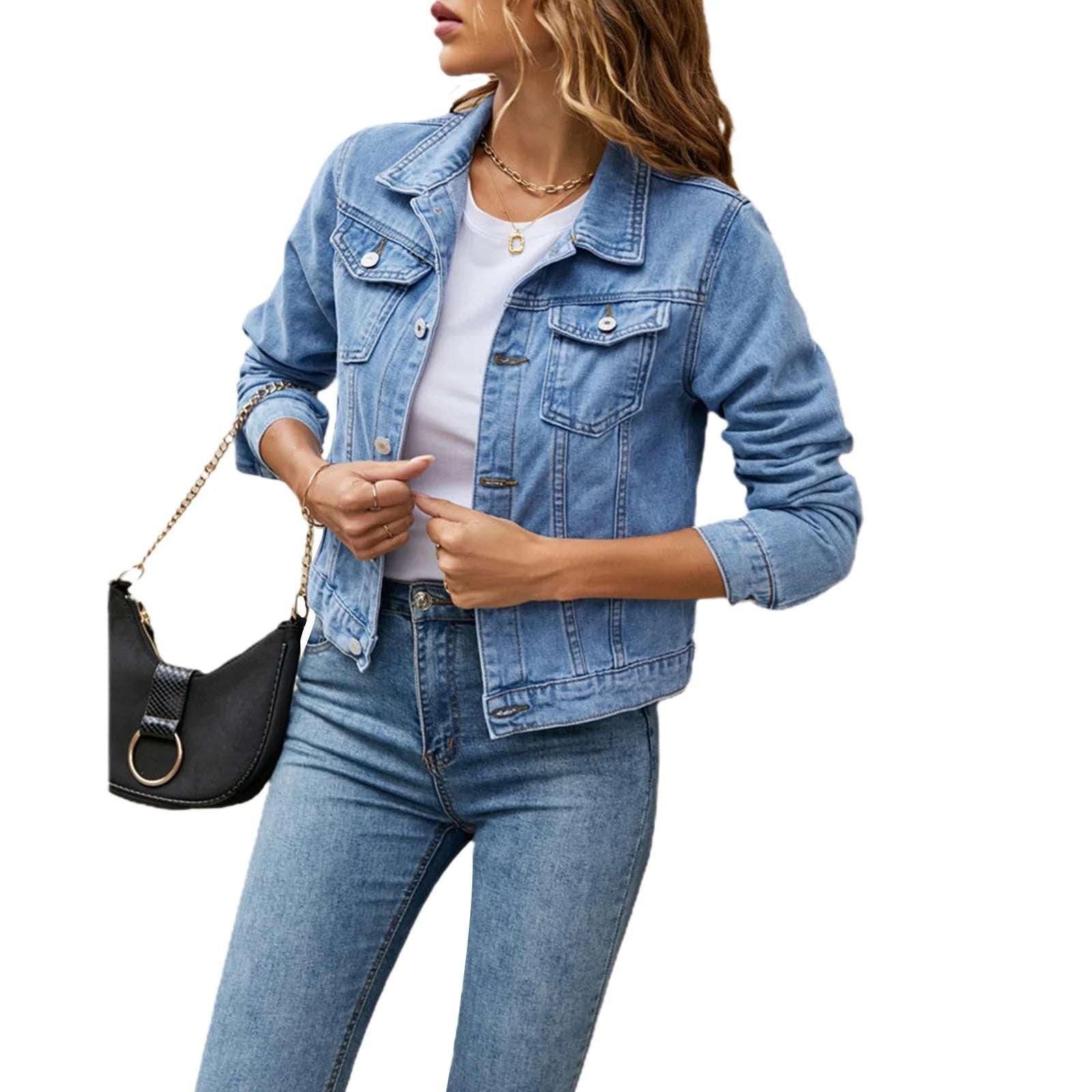 Bryle - Denimjacke mit Knöpfen