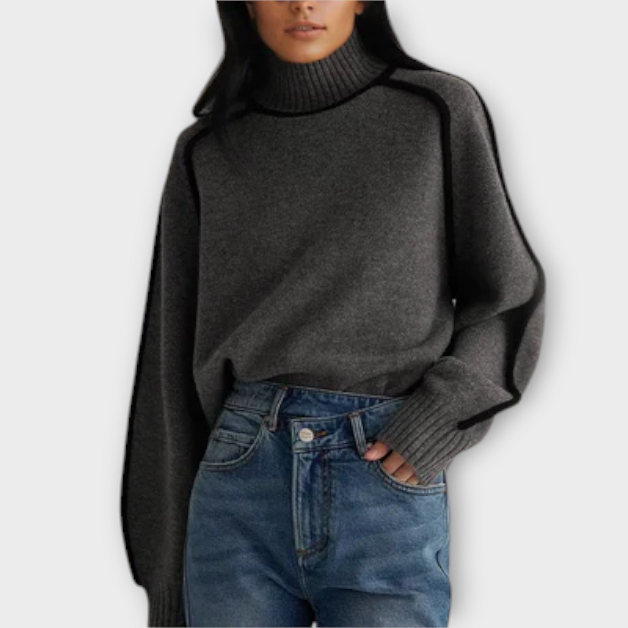 Emilie – Elegancki i miękki sweter z golfem