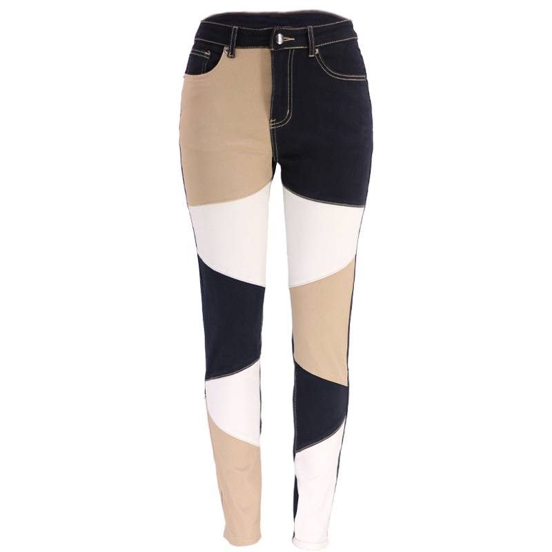 Frieda – Schmal Geschnittene Hose Mit Farbakzent-Design