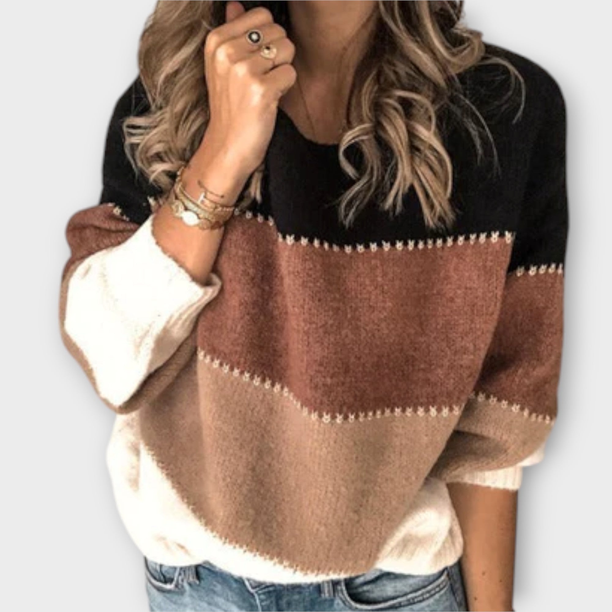 Elisa – Retro sweter damski, miękki i przytulny