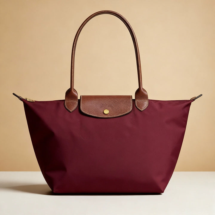 Longchamp | Duża torba Le Pliage, Burgundia