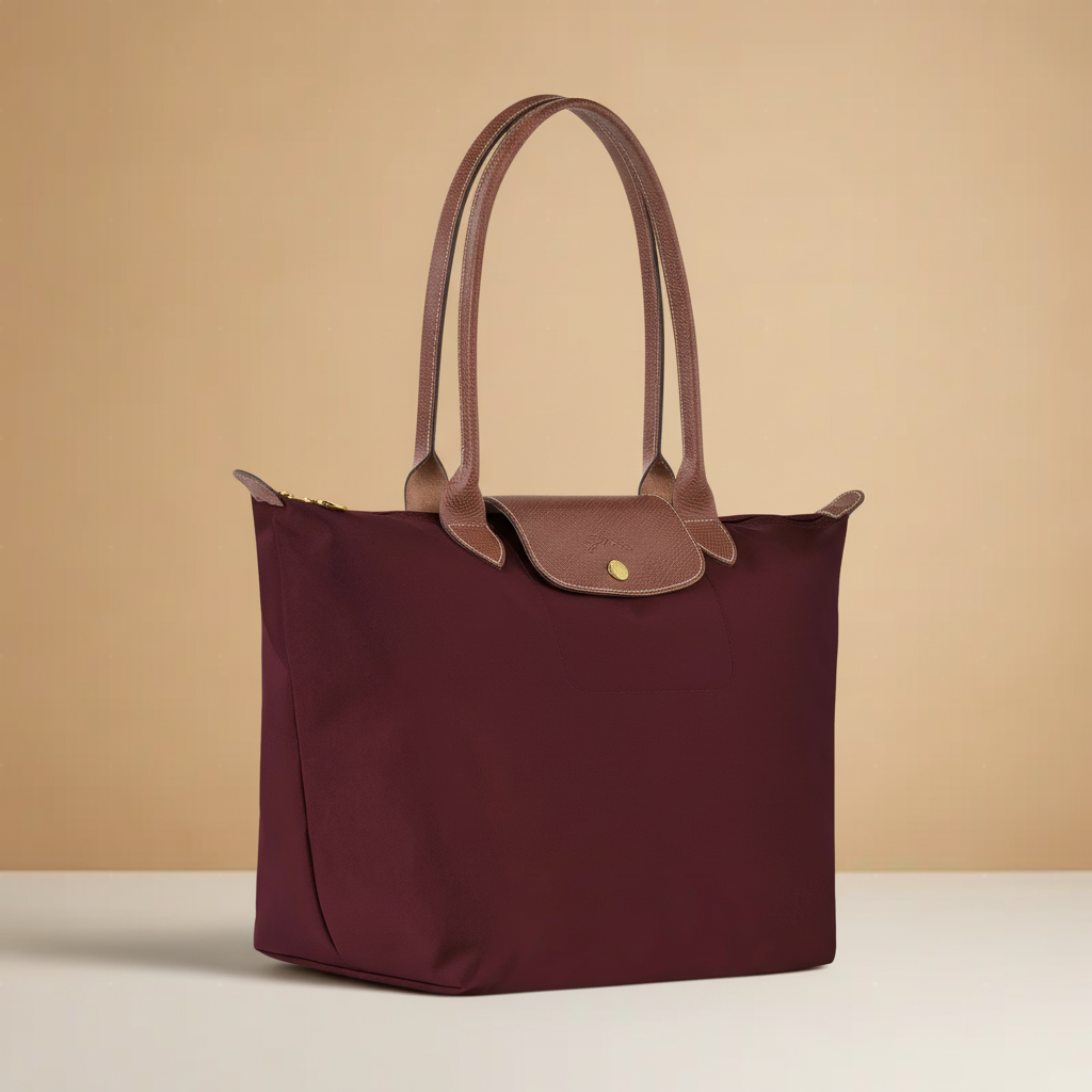 Longchamp | Duża torba Le Pliage, Burgundia
