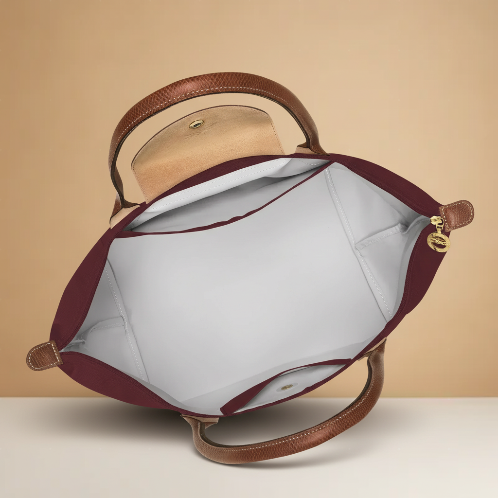 Longchamp | Duża torba Le Pliage, Burgundia