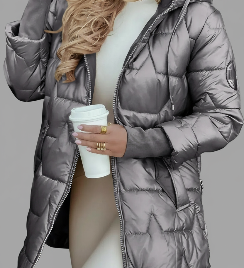 Anna - Elegantný zimný kabát s kapucňou