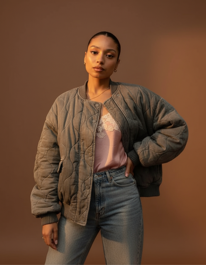 Ewa - Pikowana Kurtka Bomber