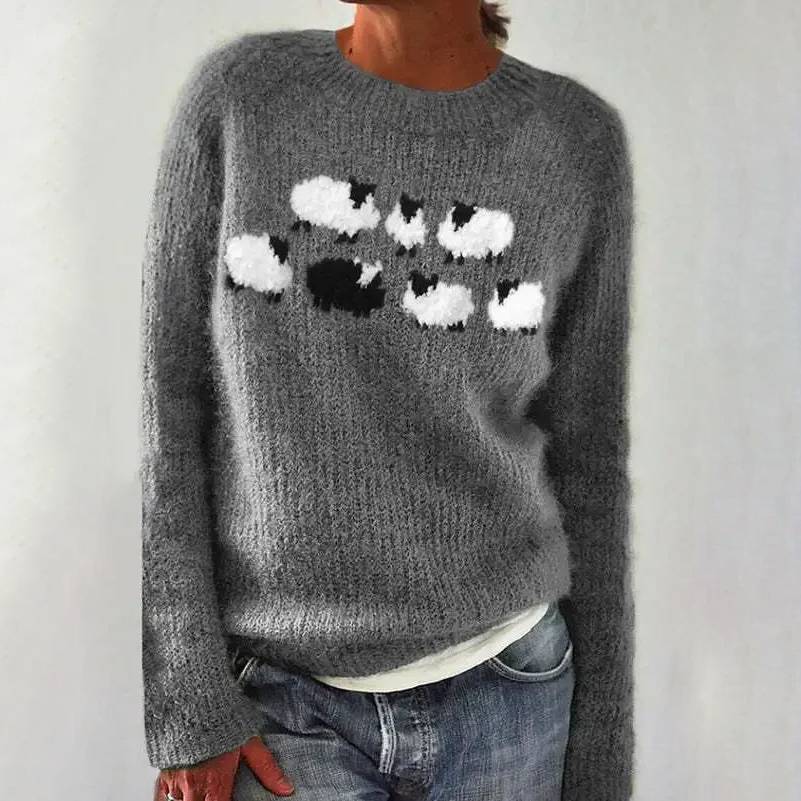 Poppy™ - Wygodny Retro Sweter