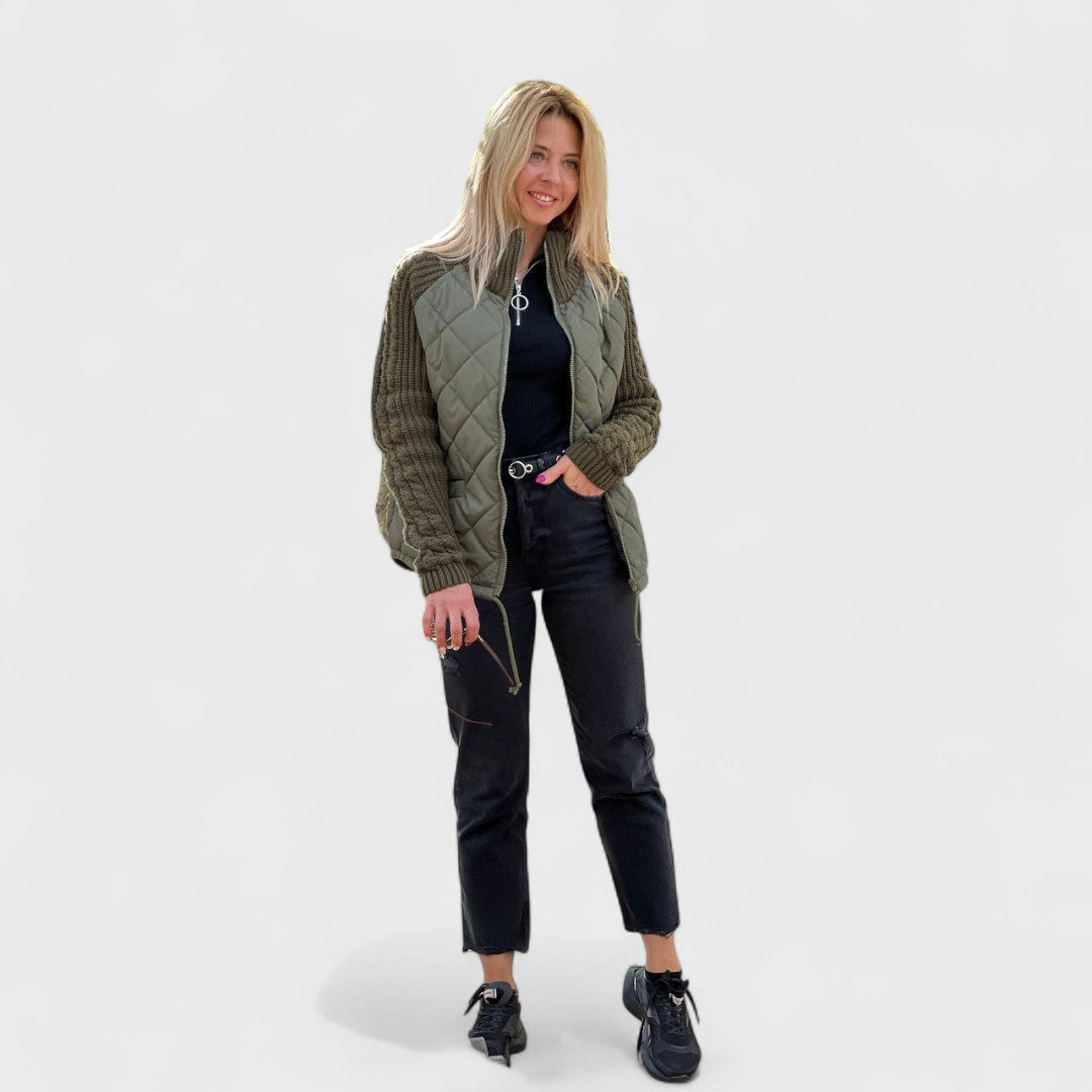 Teresa - Kurtka damska w stylu patchworkowym